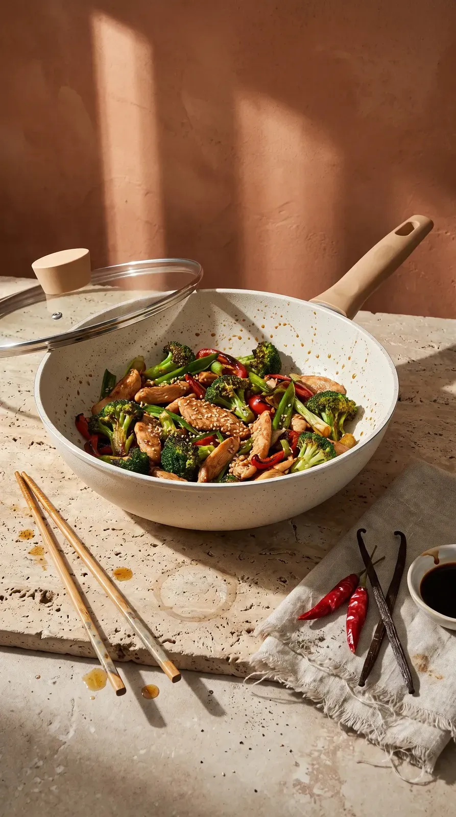 Wok Carmela com Tampa